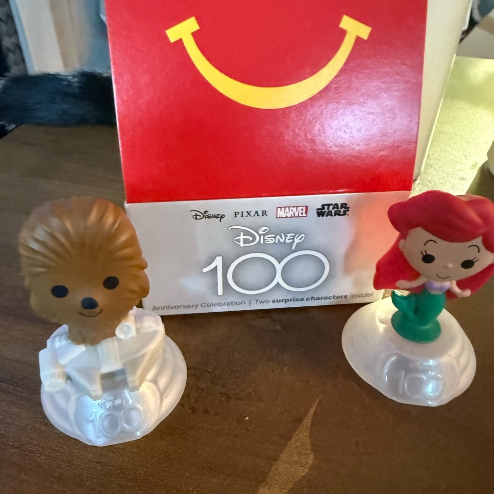 Disney Red and Brown Character Toy Set